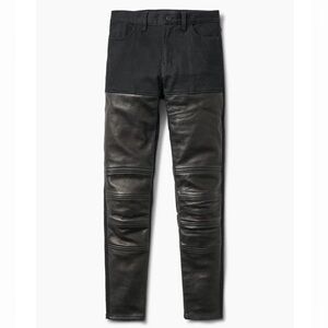 Black Leather Women's Pants